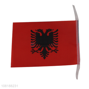 Wholesale festival celebrations handheld flag Albania country flag