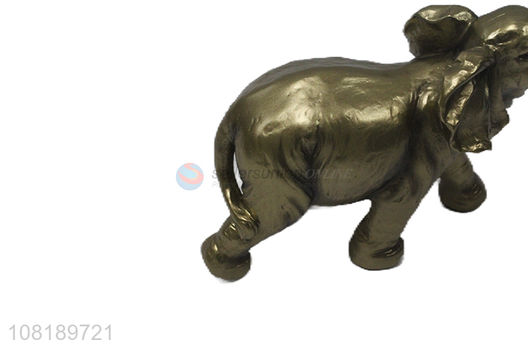 Good price golden elephant home office ornament wholesale