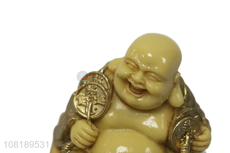 Best selling home lucky ornament resin maitreya buddha