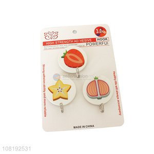 High Quality 3 Pieces Round Sticky Hooks For Kitchen