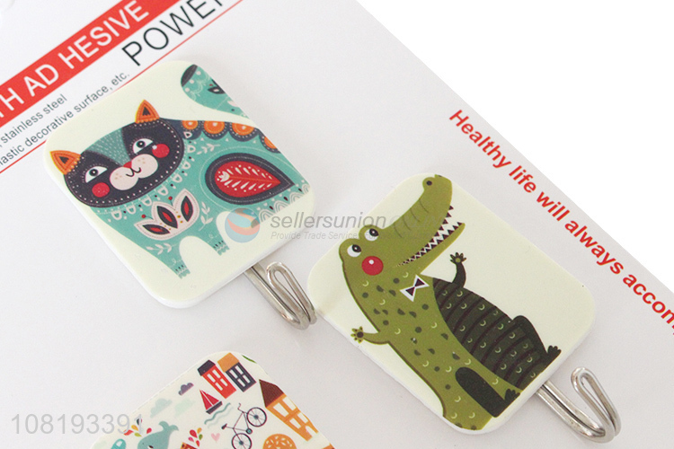 Custom Creative Printing 3 Pieces Sticky Hook Wall Hooks