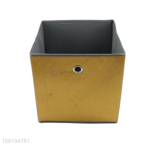 Factory price space saving non-woven storage box for household