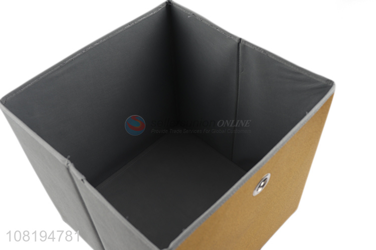 Factory price space saving non-woven storage box for household