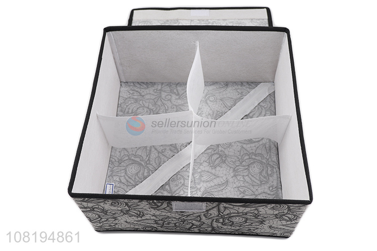 China factory household non-woven storage bin underwear storage box