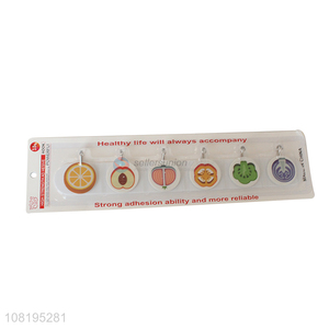 Hot selling creative fruit sticky hooks for bathroom