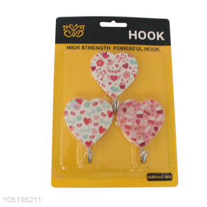 Low price love hooks household wall sticky hooks