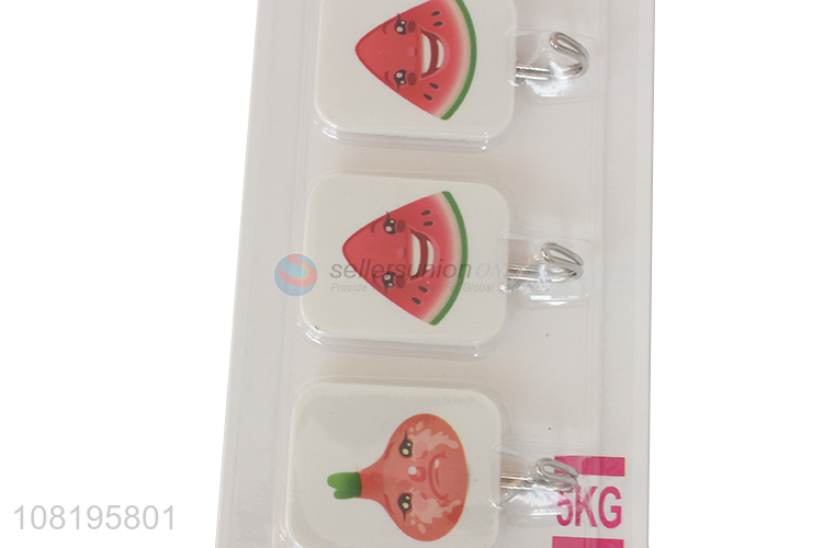 Factory wholesale cartoon wall sticky hooks for kitchen