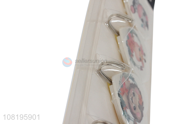 Yiwu market cartoon plastic sticky hooks wall hooks