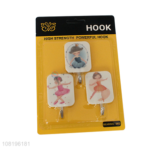 China yiwu printed sticky hooks kitchen wall hooks