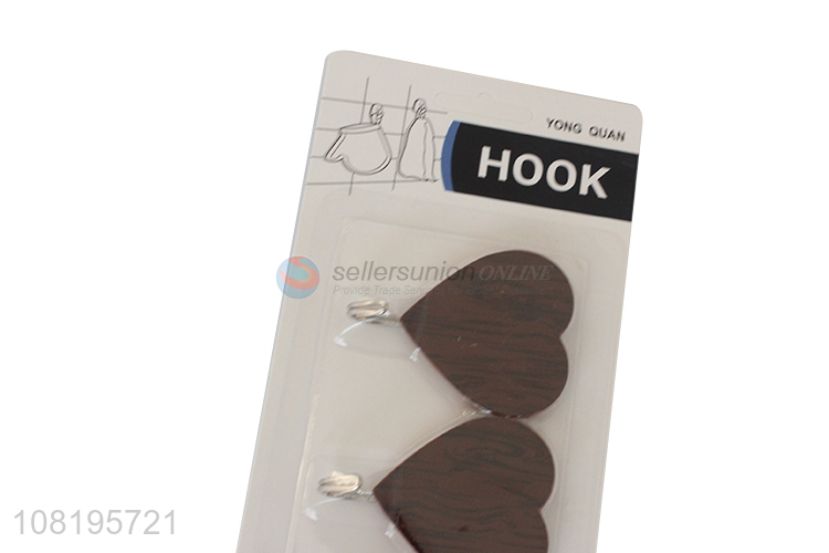 Yiwu market wood grain sticky hooks for hanging