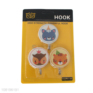 Wholesale cartoon hanging hooks plastic sticky hooks