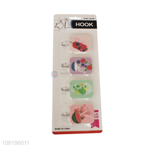 China factory plastic sticky hooks kitchen wall hooks