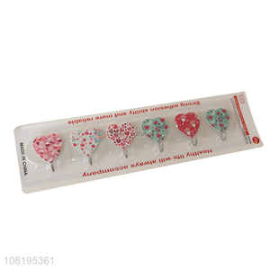 New arrival cute love hanging hooks wall sticky hooks