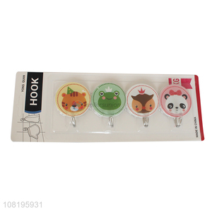 Yiwu supplier cartoon wall hanging hooks sticky hooks