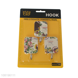 Good quality creative printed sticky hooks for sale