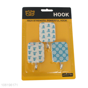 Yiwu factory printed wall hooks kitchen sticky hooks