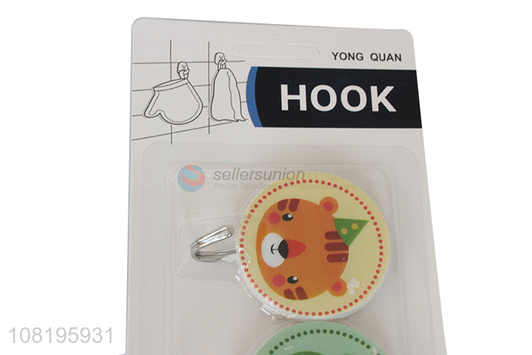 Yiwu supplier cartoon wall hanging hooks sticky hooks