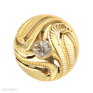 Recent design round gold coat blazer buttons garment accessories