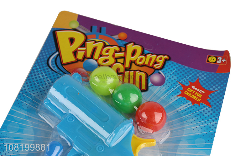 Factory price shooting games plastic ping pong gun toys wholesale