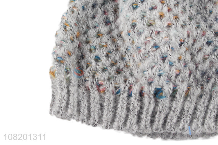 Hot Selling Comfortable Knitted Cap Ladies Winter Hat