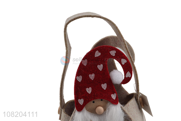 Most popular non-woven Christmas gift bag felt Christmas shopping bag