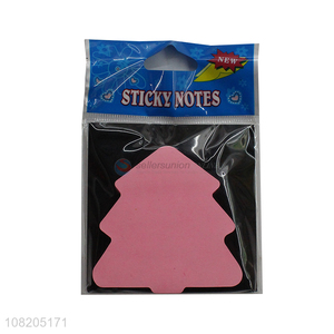 Low price pink pine memo pad study sticky notes wholesale