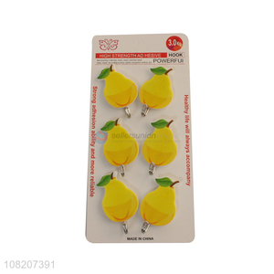 Hot products lemon shape wall door sticky hooks for household