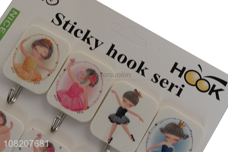 Top products household plastic sticky hooks with high quality