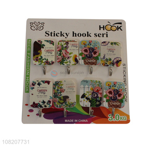 Low price oilproof kitchen plastic sticky hooks for sale