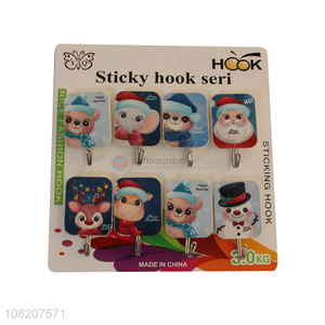 New arrival heavy duty plastic sticky hooks with top quality