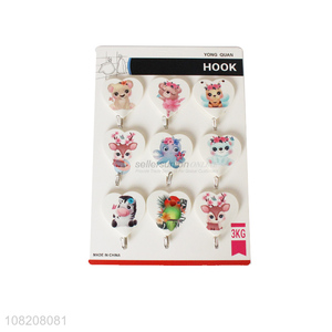 Hot items durable wall mounted sticky hooks with top quality