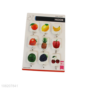 Good quality household oil proof wall sticky hooks for kitchen