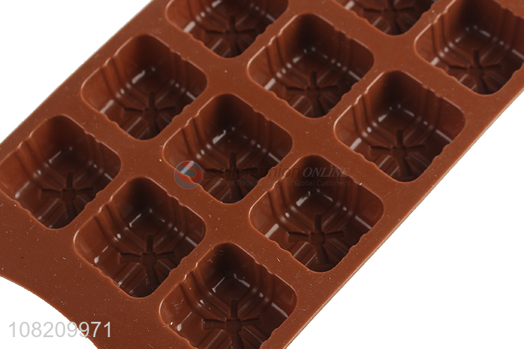 Factory price gift box shaped food grade silicone chocolate moulds