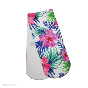 Good selling flower printed colourful women casual socks