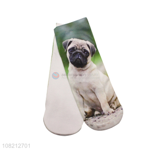 Latest design puppy printed soft breathable adult socks