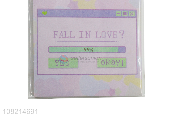 Wholesale fall in love sticky notes letters post-it notes