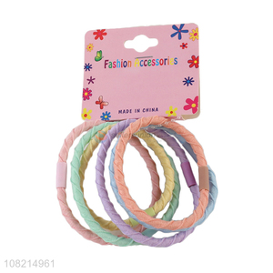 Hot Selling 6 Pieces Colorful Hair Ring Hair Rope