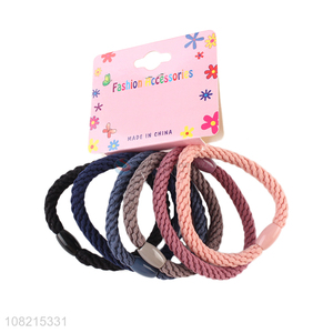 Good Sale 6 Pieces Elastic Hair Ring Cheap Hair Tie