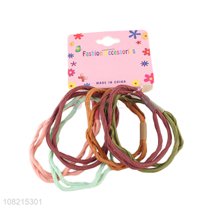 Low Price 6 Pieces Hair Ring Elastic Hair Rope Set