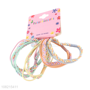 High Quality 5 Pieces Braided Hair Bands Cheap Hair Ring