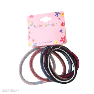 Fashion Hair Accessories 6 Pieces Hair Tie Hair Ring Set