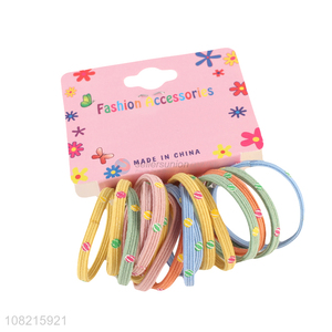 Custom Fashion Hair Tie Elastic Hair Ring For Girls