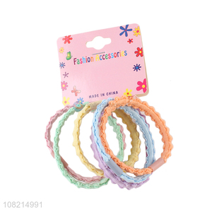 Good Sale 6 Pieces Colorful Hair Ring Cheap Hair Tie