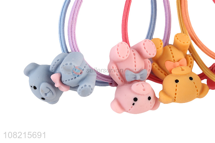 Good Sale Cute Bear Hair Ring Elastic Hair Ring For Girls