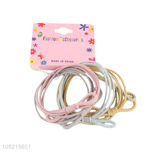 Wholesale Hair Accessories 5 Pieces Hair Tie Hair Ring