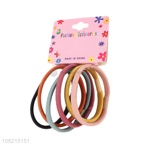 Popular 6 Pieces Elastic Hair Rope Cheap Hair Tie