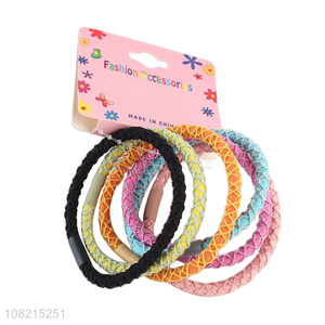 Latest 6 Pieces Elastic Hair Rope Fashion Hair Ring Hair Tie