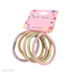 Good Quality 5 Pieces Elastic Hair Rope Hair Ring Hair Tie