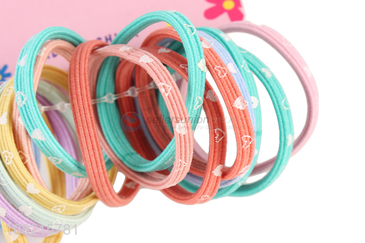 Fashion Design 16 Pieces Elastic Hair Rope Hair Ring For Girls