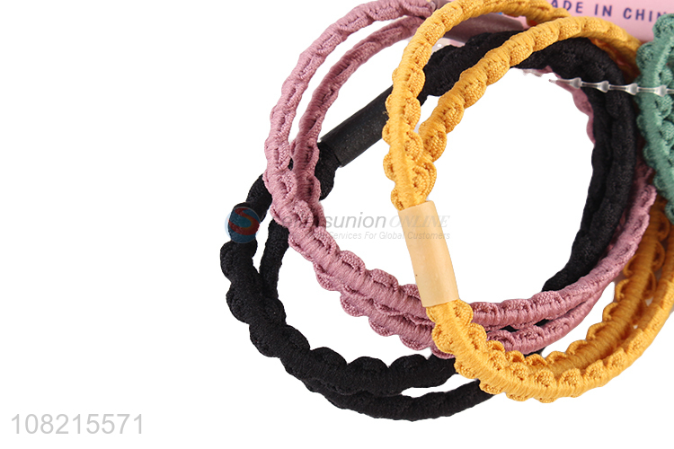 Good Quality 5 Pieces Elastic Hair Rope Cheap Hair Ring